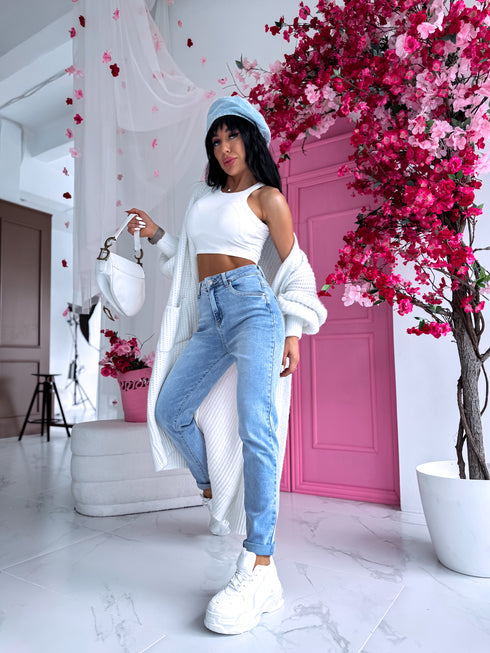 "Magnesium" MOM FIT denim jeans DJ690 - blue